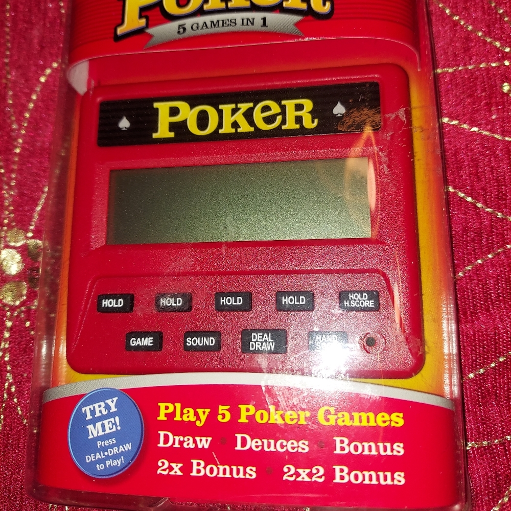 2012 REC ZONE HANDHELD ELECTRONIC POKER GAME BNWT Still Sealed in Package!